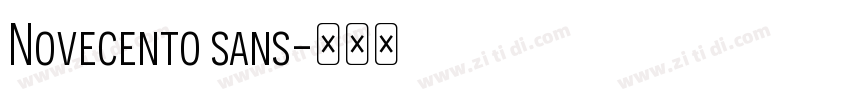 Novecento sans字体转换